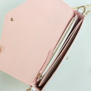 

Women Designer Leather Vintage Print Chain Handbag Shoulder Clutch 3 Pic Set Office Daily with Card Holder Coin bag Ladies Purse