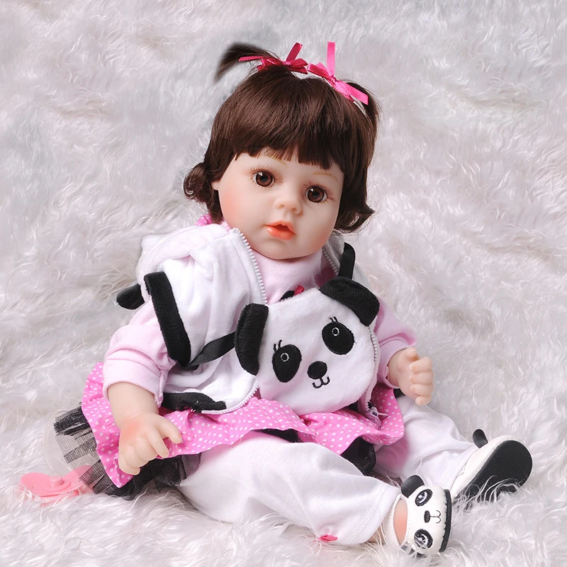 55 см реалистичные Boneca Reborn Baby Doll полное тело мягкая настоящая сенсорная виниловая силиконовая игрушка для девочек Bebe кукла игрушка для ванны Детские Рождественские подарки - Цвет: about 55cm doll