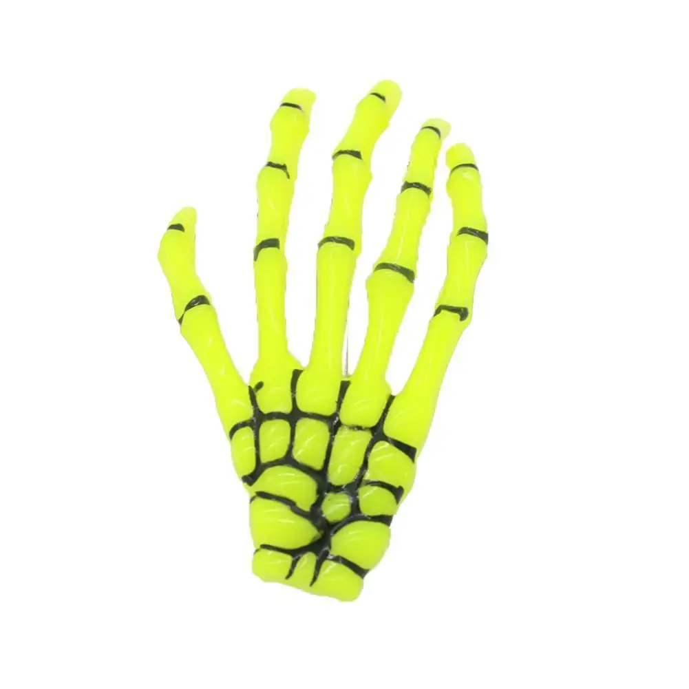 

1pcs Halloween Party Zombie Skull Skeleton Hand Bone Accessorie Fashion Hand Hair Hairpin Hair Clip Hair Punk claw Clip Wom K7Z2