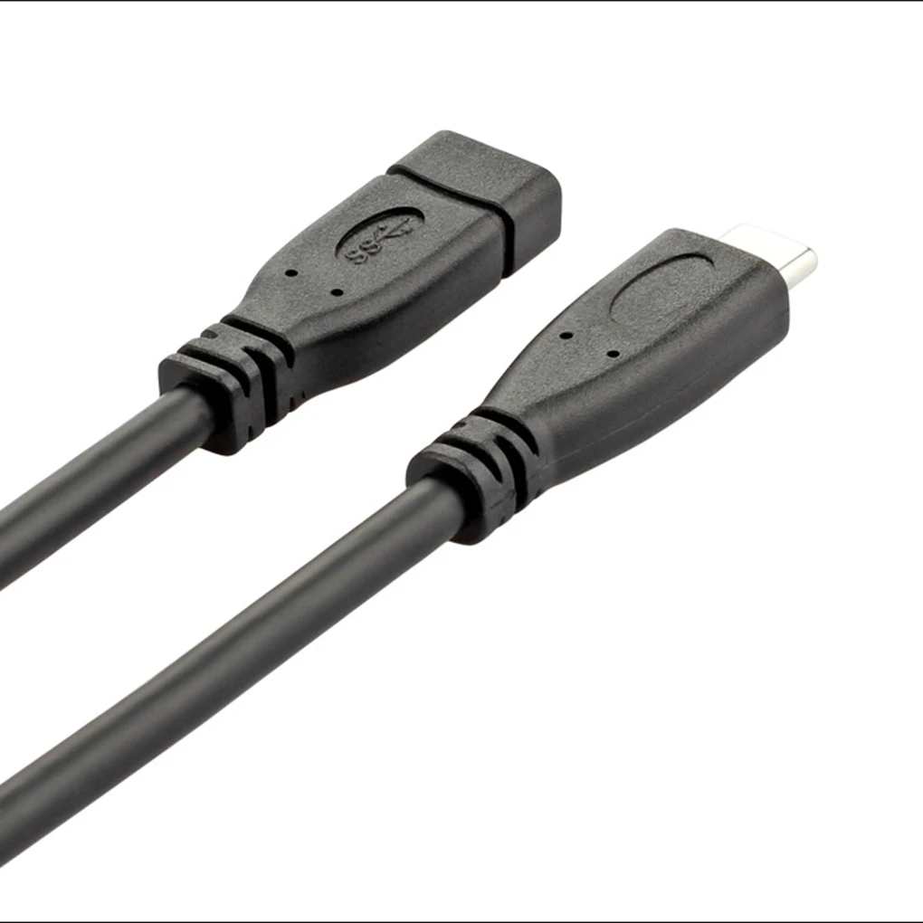Мужской и Женский адаптер usb-кабель 3,1 type-c удлинитель высокая скорость передачи стандартный 16 ядер Черный