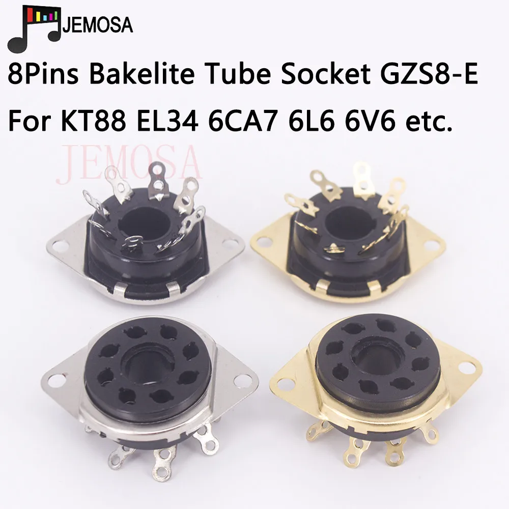 10 шт. бакелит 8 контактов трубка розетка GZS8-A электронная KT88 6SN7 6550 7199 EL34 6N8P