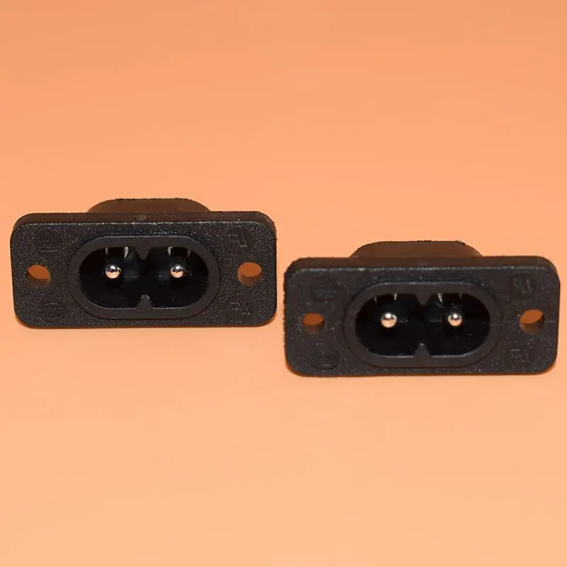 Новый хит продаж AC250V 2.5A 5 шт. 2Pin IEC 320 C8 винт крепление гнездо входа гнездо| |