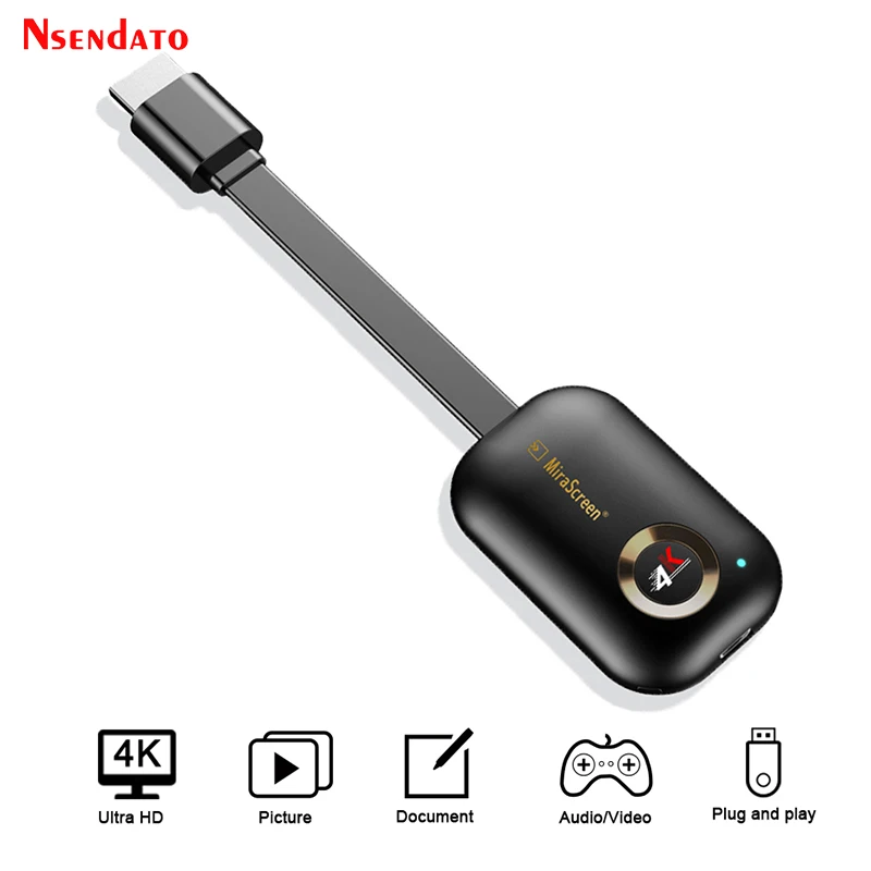 

Mirascreen G9 Plus 5G 4K TV Stick Wireless hd Wifi Display for Miracast Airplay DLNA TV Dongle Mirroring Screen For Android IOS