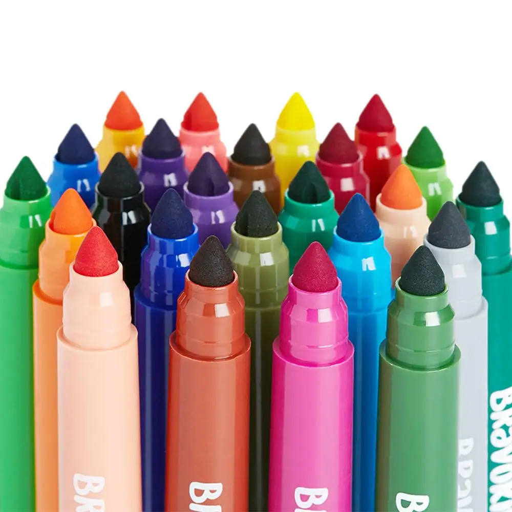 

24 pcs 24-color Washable Dyeing Watercolor Painting Pen Learning Education Drawing Toys For 3 years + Kids Coloring Books