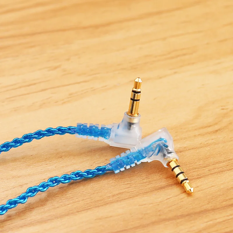 Замена 3,5 мм кабель для наушников DIY изгиб Jack OFC провод аудио кабель 120 см кабель с микрофоном