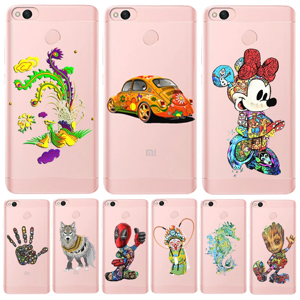

Wolf Spider-Man Phone Case For Xiaomi MI8 Redmi 6 6A 4 4A 4X 5A Note4 4X Mi6 5X A1 Soft Silicone Cover Coque Mobile phone shell