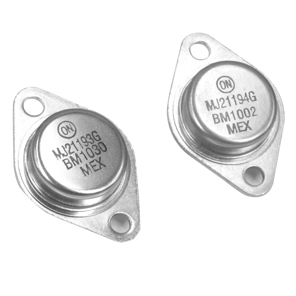 

2pair Original ON Anson US Gold Seal MJ21193G MJ21194G TO-3 Darlington Bipolar Audio High Power Tube free shipping