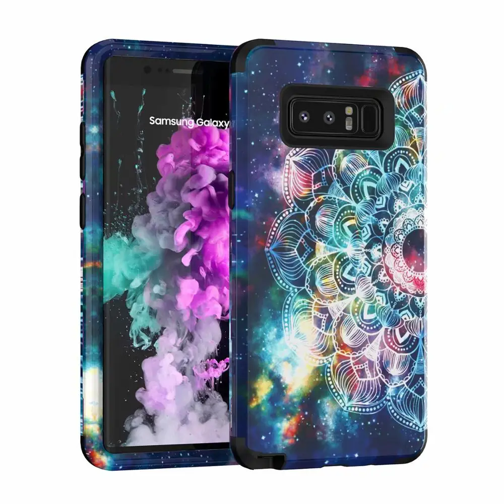 Чехол для телефона с узором для iPhone 11 Pro X Xr Xs Max 8 7 Plus силиконовый чехол жесткий чехол для samsung Galaxy Note 10 10+ 9 8 S10 Plus - Цвет: Samsung Note 8