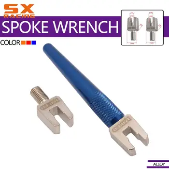 

Motorcycle CNC Universal Spoke Nipple Wrench Wheel Rim Spoke Adjustment Tool Mountain Bike Wire Wrench Braid Tool For HONDA KTM