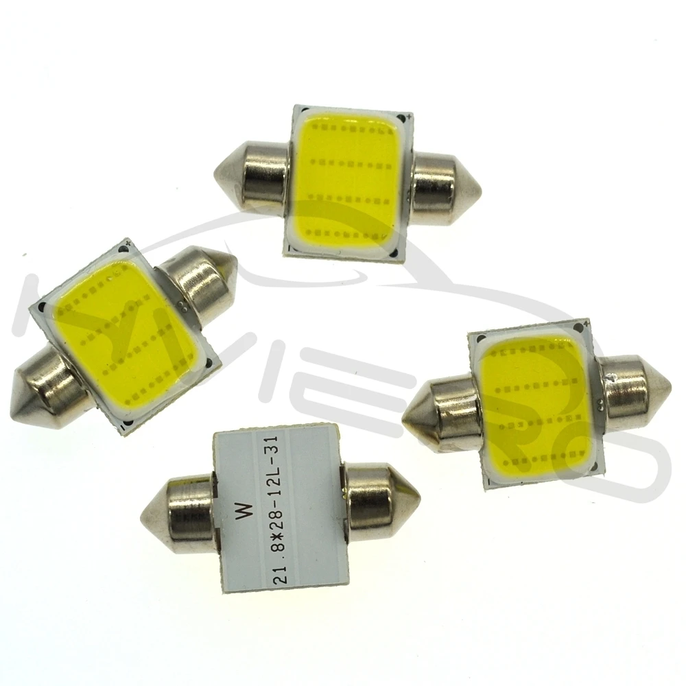 Hviero 12SMD White Cob Festoon Dome Lights Reading Lamp 31mm 36mm 39mm 42mm 3w Car Led  Interior Lights Bulbs Interior DC 12v