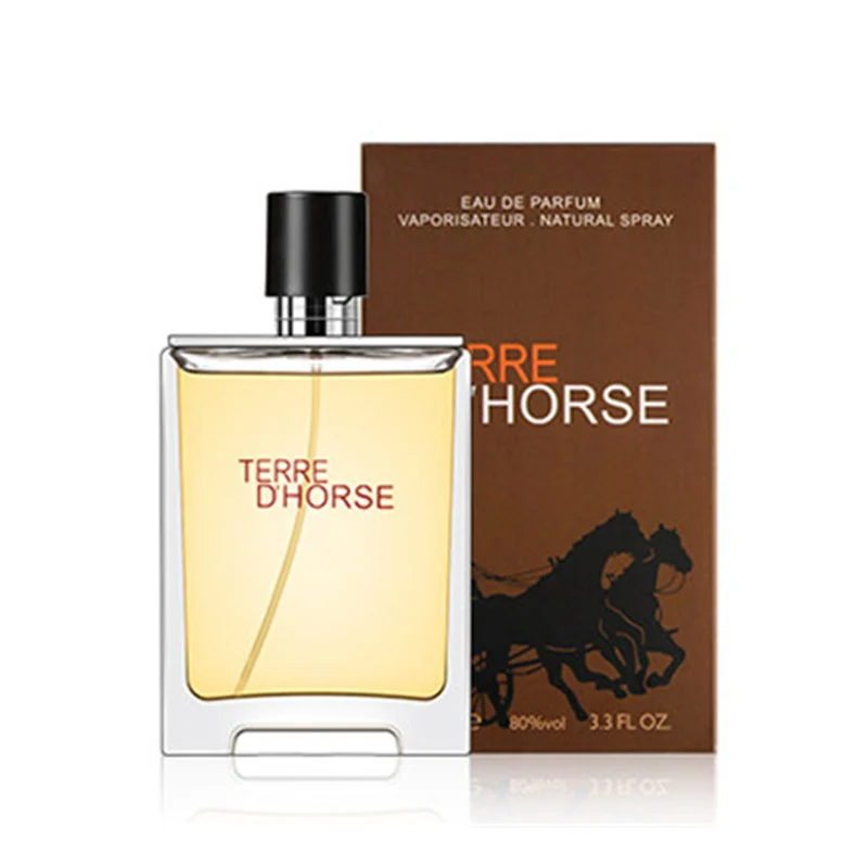 

100ml Perfume Men Fragrance Cologne for Men Spray Glass Bottle Atomizer Fresh Woody Notes Long Lasting