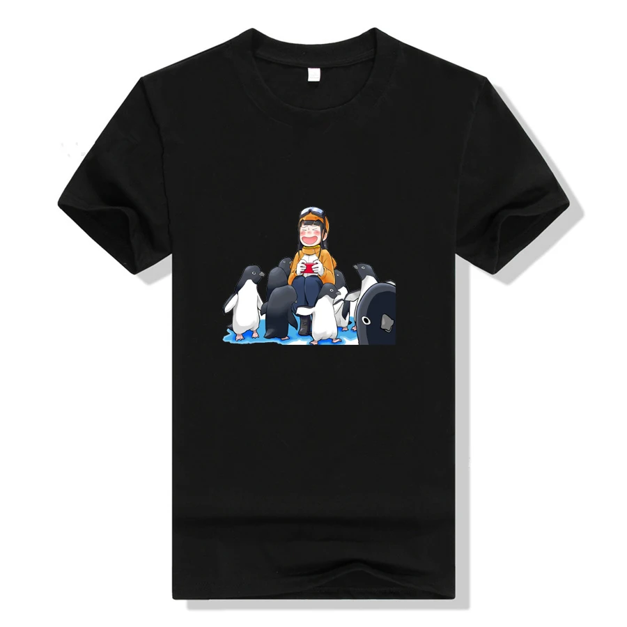 Футболка мужская с коротким рукавом Летняя Повседневная рубашка принтом аниме A