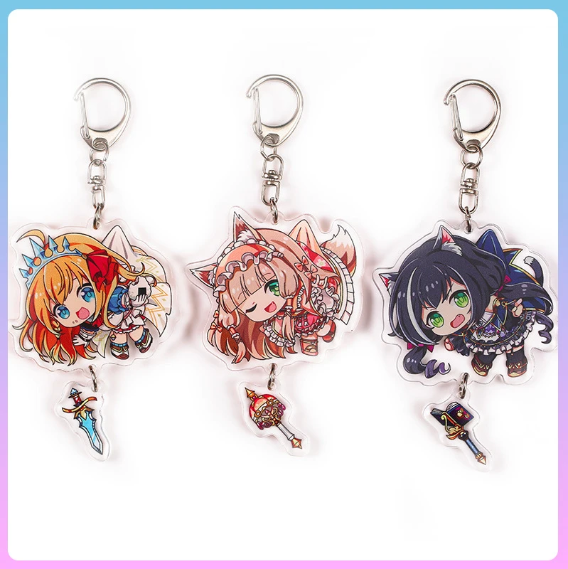 Anime Accessories Anime Key Chain Princess Connect Re Dive Kyaru Key Ring  Chain For Pants Acrylic Pendant Key Kawaii Fashion - Animation  Derivatives/peripheral Products - AliExpress