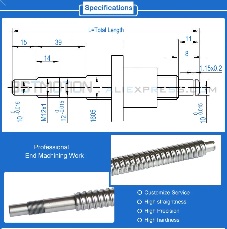 BK12 BF12 Machining drawing