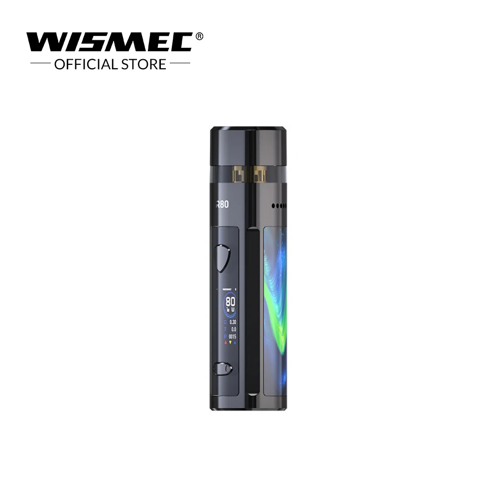 80 Вт Wismec R80 комплект 4 мл картридж использовать один 18650 батарея 0.3ohm сетки и 0.8ohm Nicr катушки электронная сигарета