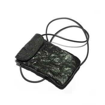 

Phone bag Genuine Leather Flap sheepskin Single Casual Solid Hasp Women Shoulder Bags RFID Theft prevention bag luxury bags