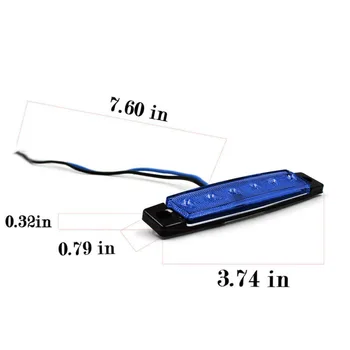 

6-LED Side marker lights Clearance Trailer Van 3.8inch Turn signal Accessory