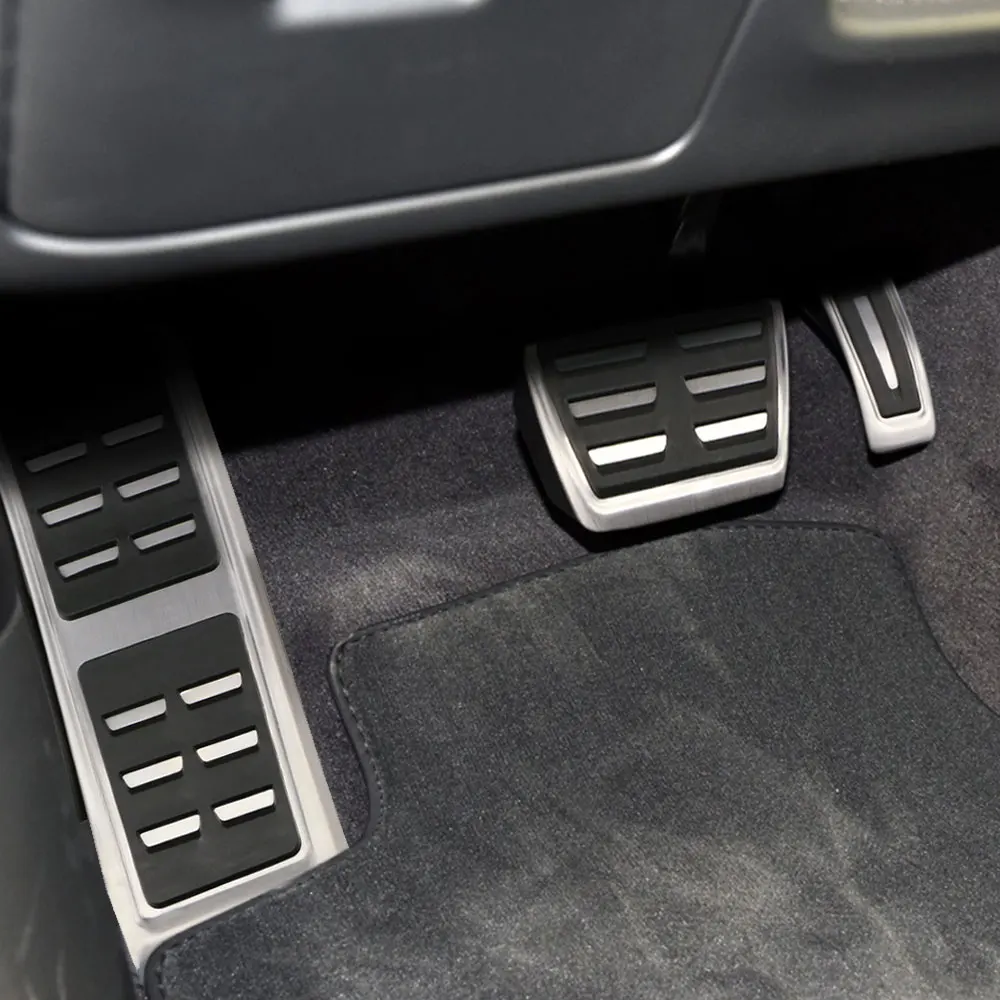Zeratul Auto Stainless Steel Car Pedals Parts for Audi A6 C7 S6 4G 2012-2015 LHD AT MT Gas Brake Rest Foot Pedal Cover