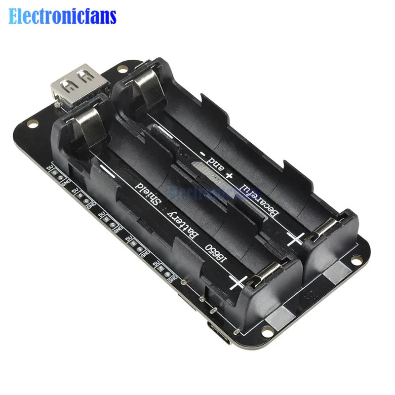Двойной литиевый аккумулятор 18650 Φ V8 3V1A 5В 3A блок питания Micro USB зарядный модуль для