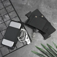 1 ud. Cartera Invisible minimalista 2020 Mini bolsa para la cintura para la tarjeta de la llave del teléfono deportes cajas de almacenamiento exterior negro paquetes de cintura regalos