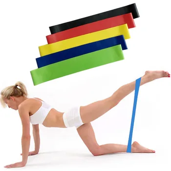 

5pcs Sport Resistance Loop Bands Home Fitness Exercise Bands for Legs Glutes Crossfit Workout
