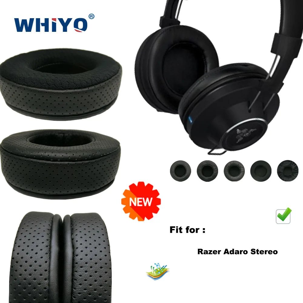 

New upgrade Replacement Ear Pads for Razer Adaro Stereo Headset Parts Leather Cushion Earmuff Headset Sleeve Cover