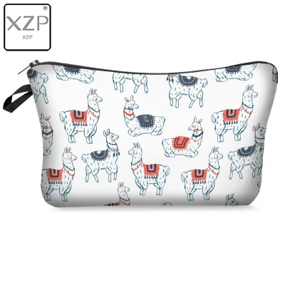 Style 6 XZP дорожный мешочек для хранения Кошелек с милым мультяшным рисунком для женщин портативный принт Альпака косметичка на молнии сумочка для косметики - Цвет: Style 6