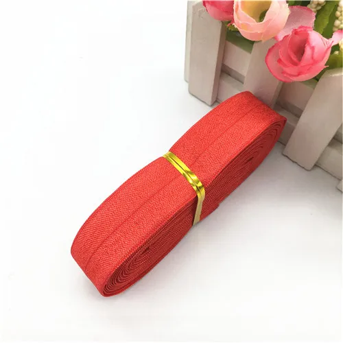 Fold1 Red 5M 20 мм сложенная мягкая эластичная лента s спандекс высокая эластичная лента для нижнего белья обернутая эластичная Детская резинка DIY аксессуары 5 м - Цвет: Fold1 Red 5M