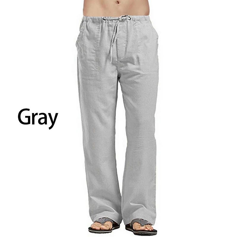 Gray Linen Pant