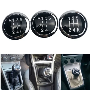 

5/6 Speed Car Gear Shift Knob Lever Top Cover Emblem Cap For VAUXHALL OPEL ASTRA III H CORSA D 2004-2010 Car Styling Accessories