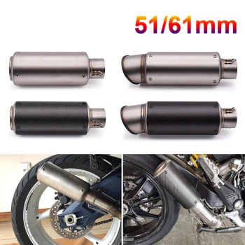 

51mm 61mm motorcycle with DB killer exhaust pipe Exhaust Pipe Muffler For BMW S1000RR S1000XR For Ducati HYPERMOTARD 821 SP