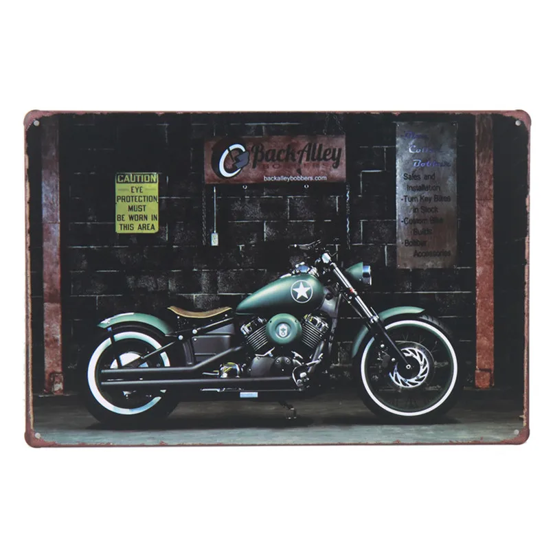 N Vespa My "Garage Rules" металлическая пластина плакат жестяные знаки живопись Тинтин Винтаж Бар Паб вверх Настенный декор ретро-наклейки H31 - Цвет: N
