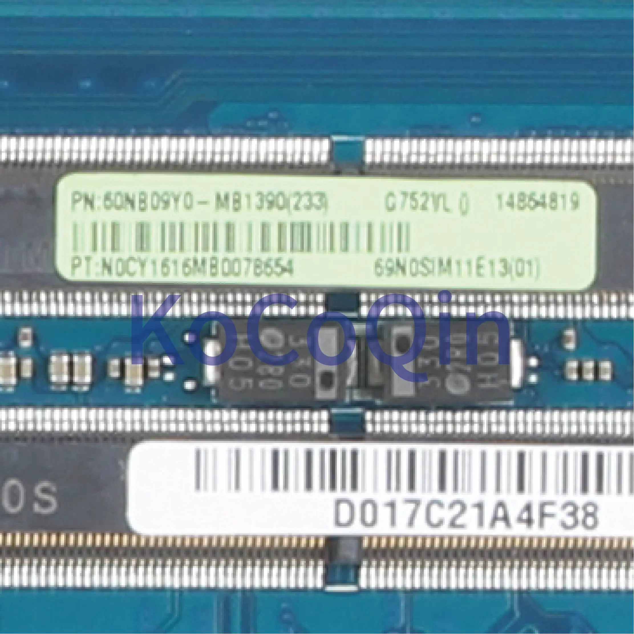 KoCoQin материнская плата для ноутбука ASUS G752VY SR2FQ материнская плата REV: 2,3 i7-6700HQ N16E-GS-KAB-A1 протестирована