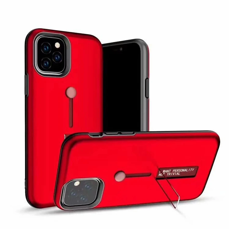 500 шт Броня ударопрочный чехол для Apple iPhone 11 Pro XS Max XR X 8 Plus 7 6 6S SE 5 5S кольцо Крышка скрытый стенд держатель чехол