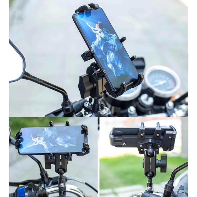 A01 Đa Năng Xe Đạp Xe Máy Di Động Điện Thoại Nhôm Đi Xe Đạp Chân Đế GPS Gắn Tay Lái Mặt Gương Đứng mobile holder for tripod