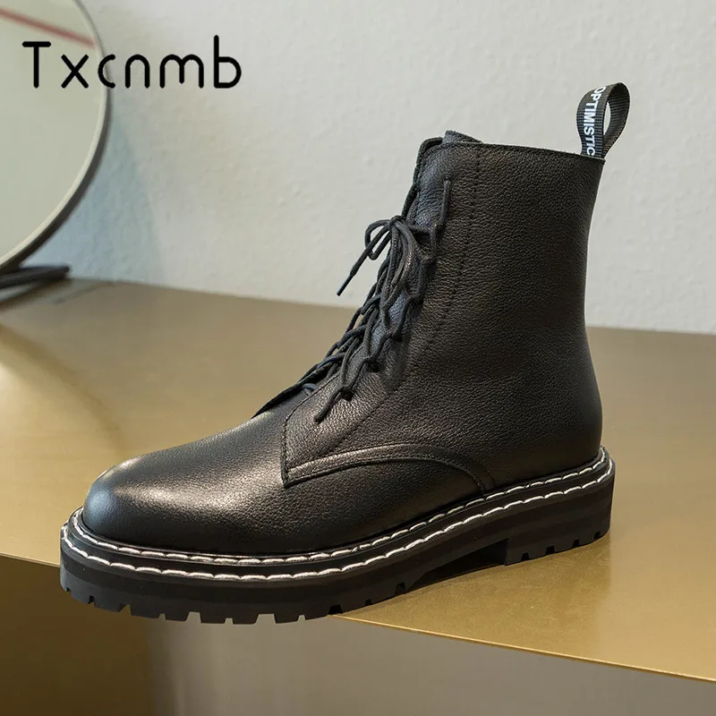 

2019 Top Quality Genuine leather Women Ankle Boots high Heels Autumn Winter Sexy Party Dancing Shoes Woman Short Platforms Boots