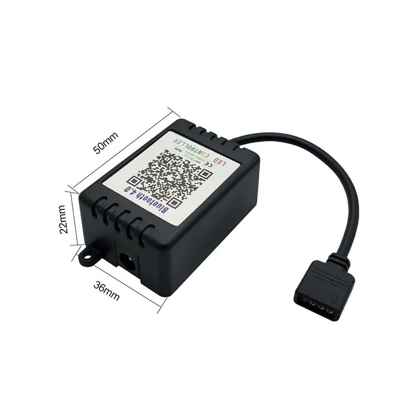 DC 12V 24V RGB Led контроллер приложение Bluetooth контроллер с аддитивной цветовой моделью для Светодиодные полосы света 5050 4-контактный мини-контроллер светодиодов RGB 5 V-24 V