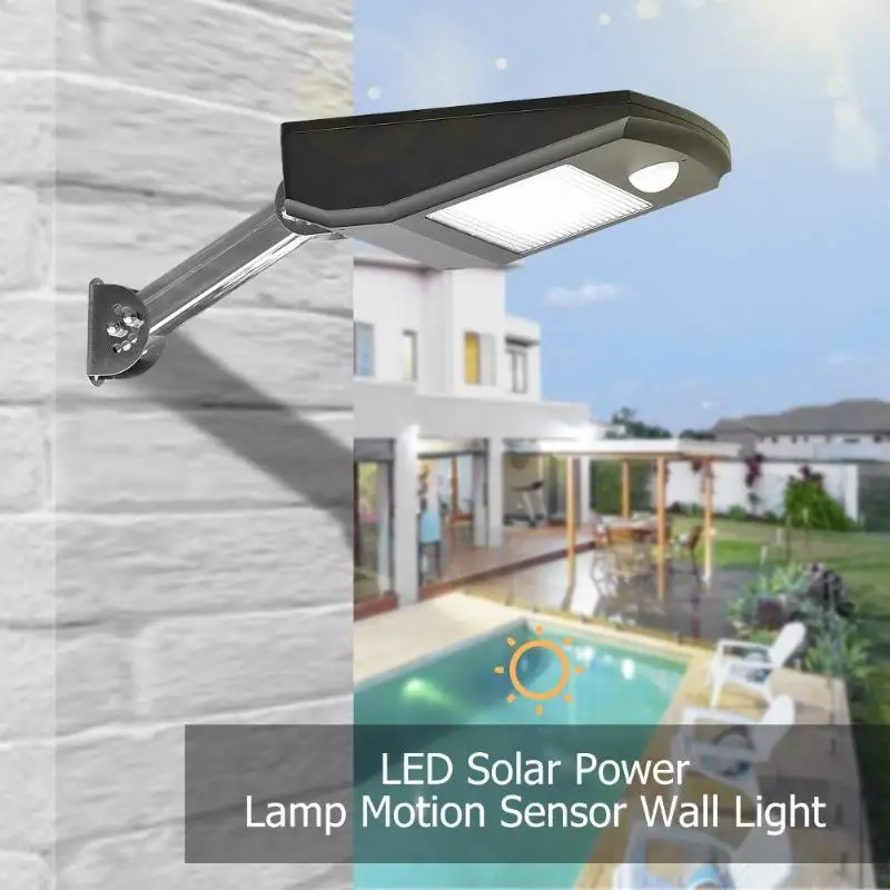 Регулируемый SMD2835 46LED солнечный светильник Открытый Сад Двор ночной Светильник ing лампа 4 вида светильник ing режим работы регулировка