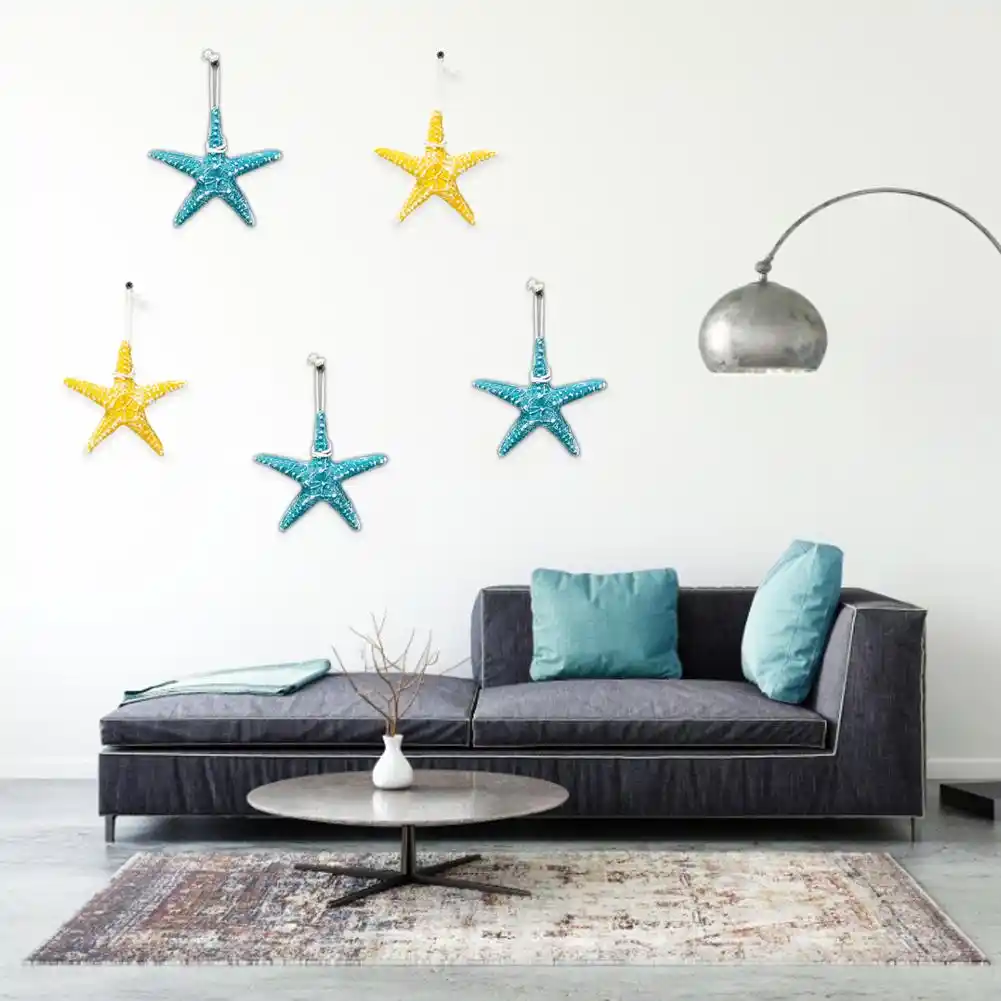 13 13cm Decoracion De Pared Innovadora Color Taro Resina Estrella