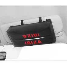 Автомобильный тканевый ящик для сиденья ibiza, автомобильный чехол для салфеток, стильный держатель для салфеток, аксессуары для салона автомобиля