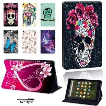 

Foldable Stand Tablet Case for Amazon Fire 7(5th/7th/9th Gen)/HD 8(2016/2017/2018)with Alexa/HD 10(2015/2017/2019)with Alexa