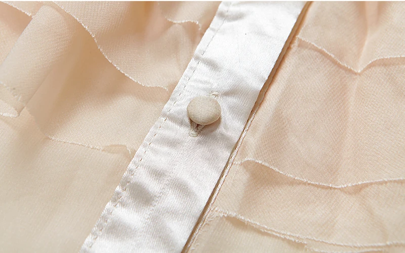 TWOTWINSTYLE Шифоновая блузка топы без рукавов с гофрированным бантом; розница футболки для Для женщин модная Соблазнительная летняя