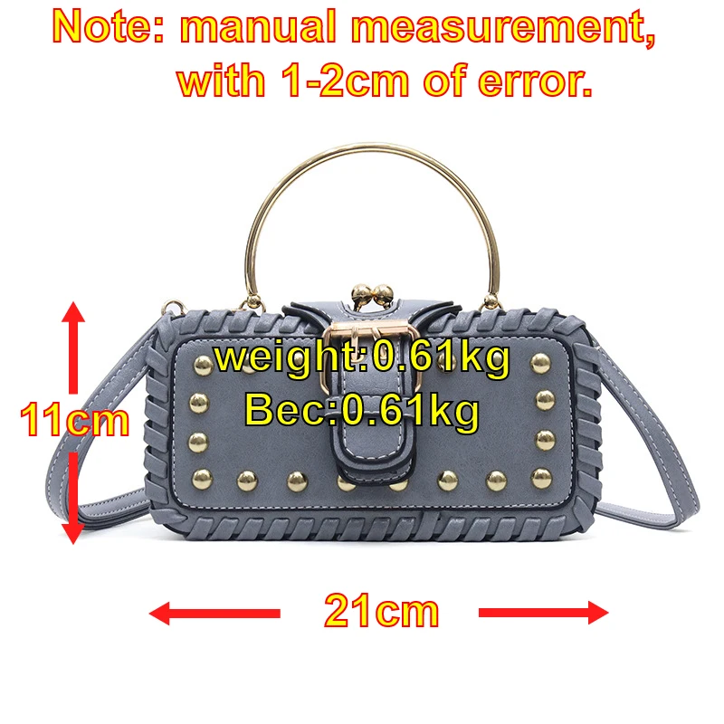 Женская сумка с отделами, модная сумочка с металлической ручкой, мини-заклепка, сумка на плечо, женская сумка-мессенджер, горячая Распродажа