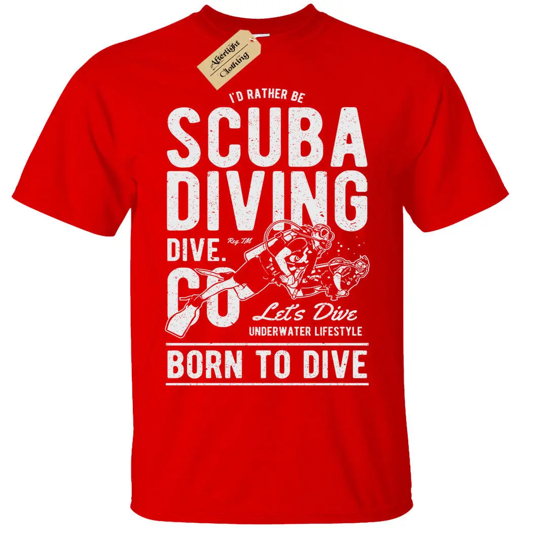 SCUBA для мужчин s футболка S-5XL diver tee divers подарок на день рождения крутая Повседневная pride Футболка Мужская Унисекс модная футболка