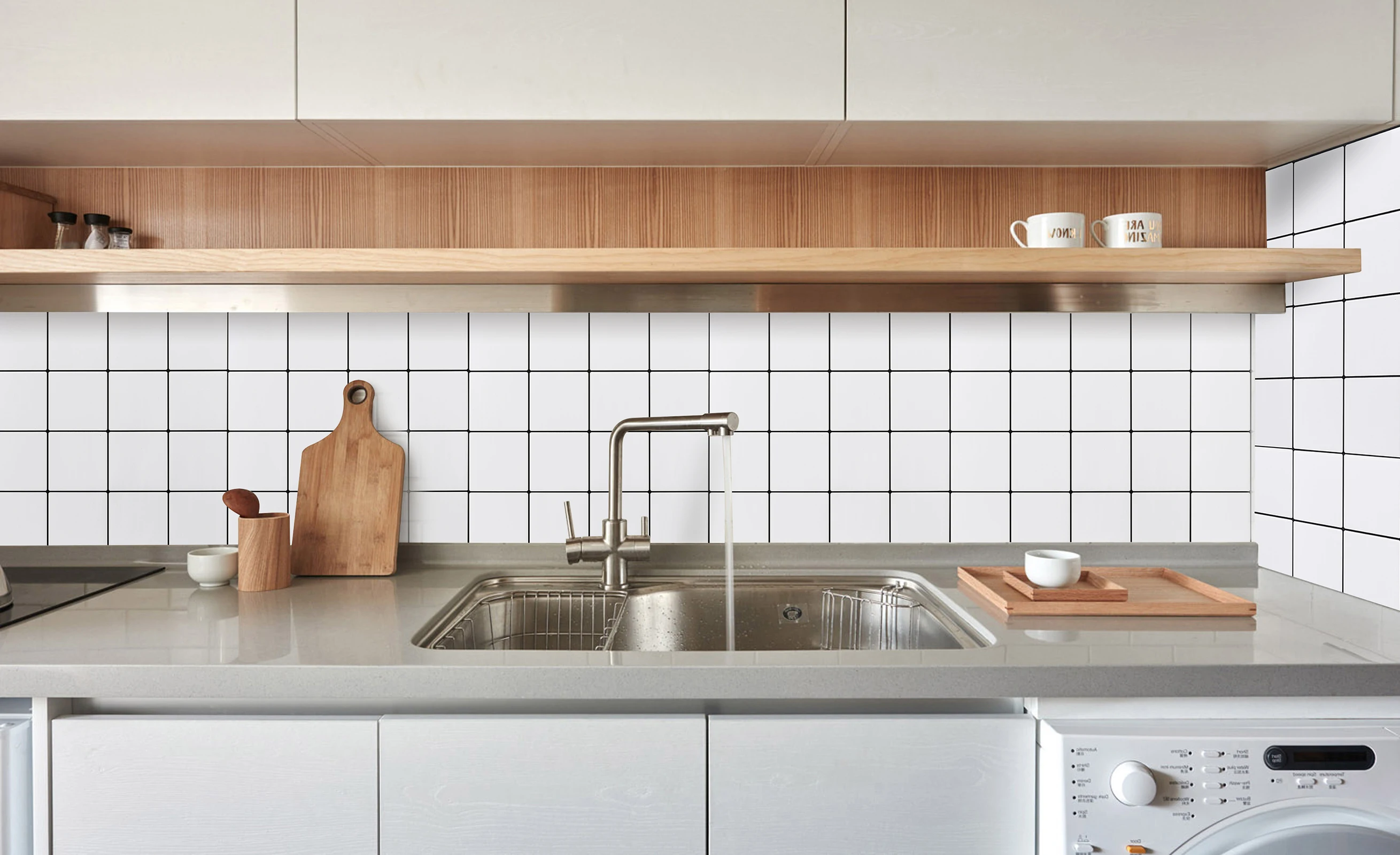 Cocotik 12 &quotx 12&quot пилинг и палка плитка Backsplash метро белый для кухни/ванной комнаты 10