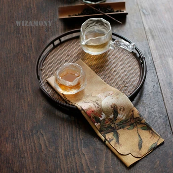 

WIZAMONY Low Price Superfine fiber tea towels Tea Set absorbent strong kung fu high-grade tea cloth tools Tea Napkins