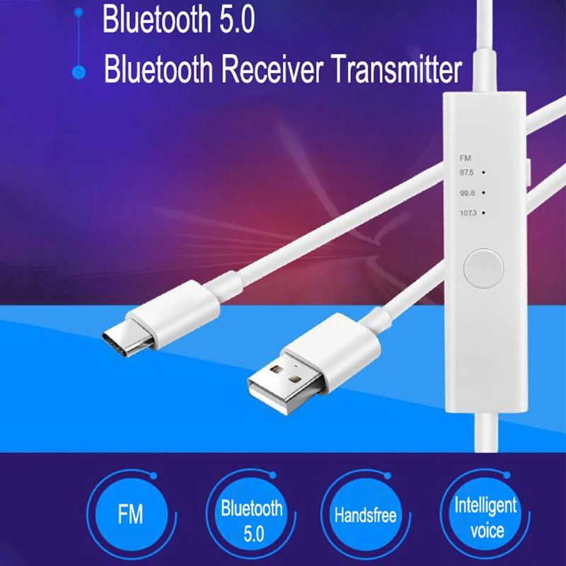 NFC Bluetooth 5 0 Receiver 2 in 1 Wireless Transmitter 3 5mm AUX RCA Jack Stereo Audio Adapter For Car Kit Speaker Headphones