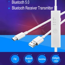 NFC Bluetooth 5 0 Receiver 2 in 1 Wireless Transmitter 3 5mm AUX RCA Jack Stereo Audio Adapter For Car Kit Speaker Headphones
