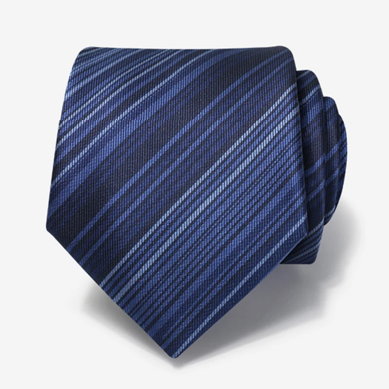 

2021 New Fashion Tie For Men Korean Style Business Zipper Necktie Formal Casual Blue 8CM Wide Gift Box Designer Brand Cravat
