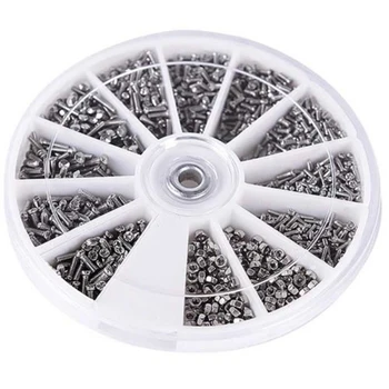 

12 Kinds 600Pcs Pro Stainless Steel Mini Screws Nuts Assortment Kit M1 M1.2 M1.4